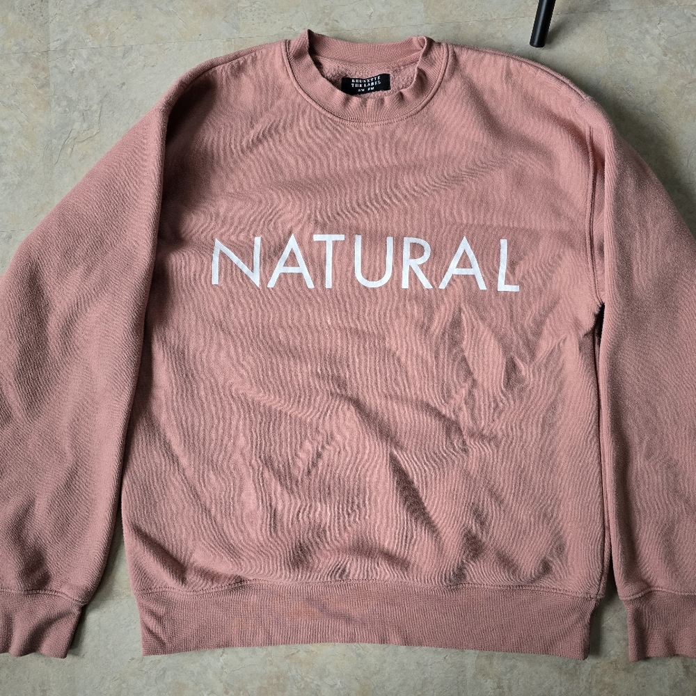 Brunette The Label Pink Crewneck Sweater S/M